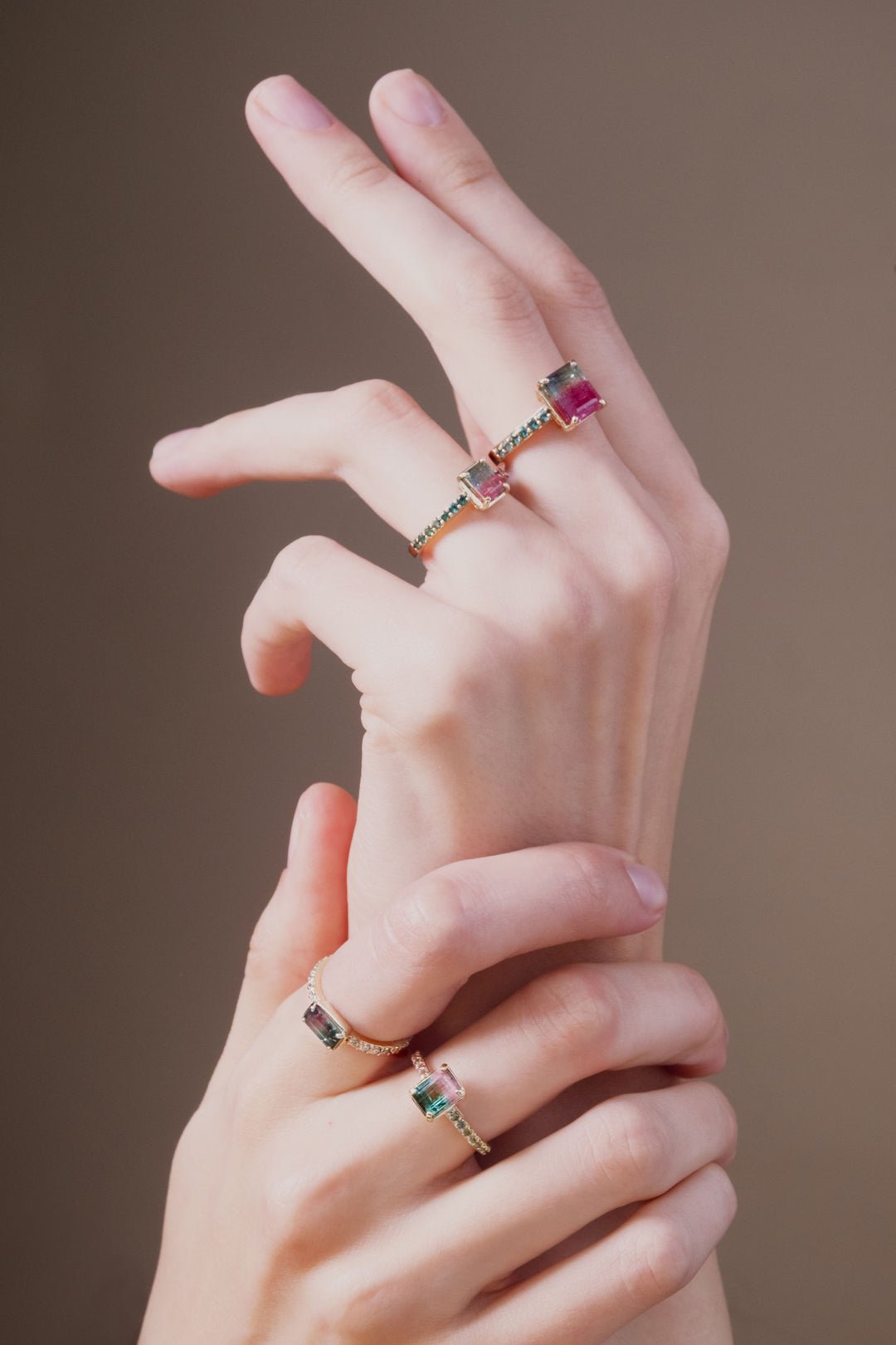watermelon sugar rings on hands