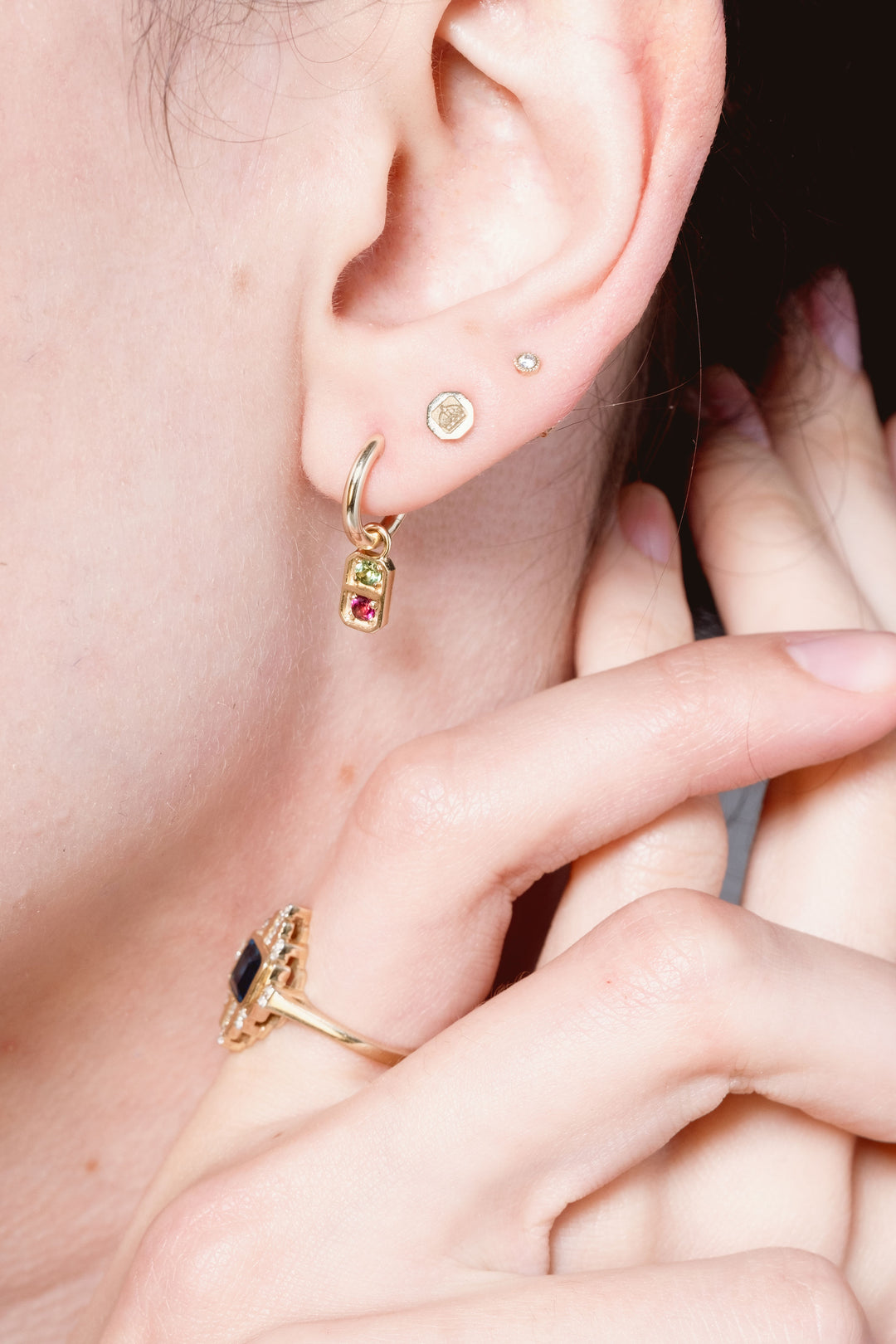 Hoop Earrings and Charms