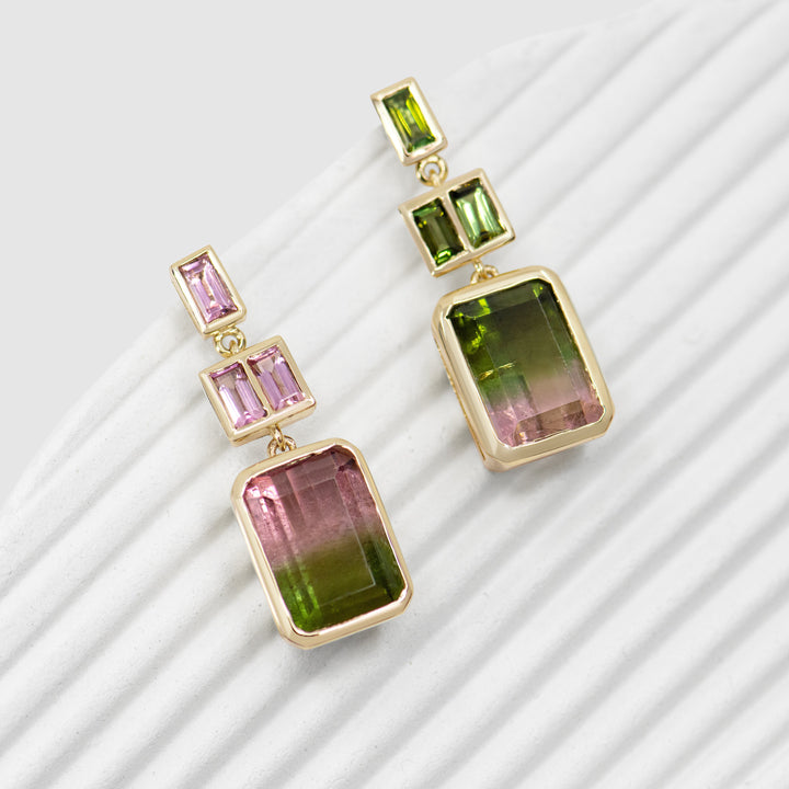 Watermelon Sugar Earrings - Three Tier