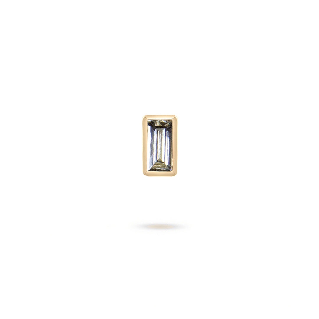 Baguette Diamond Stud