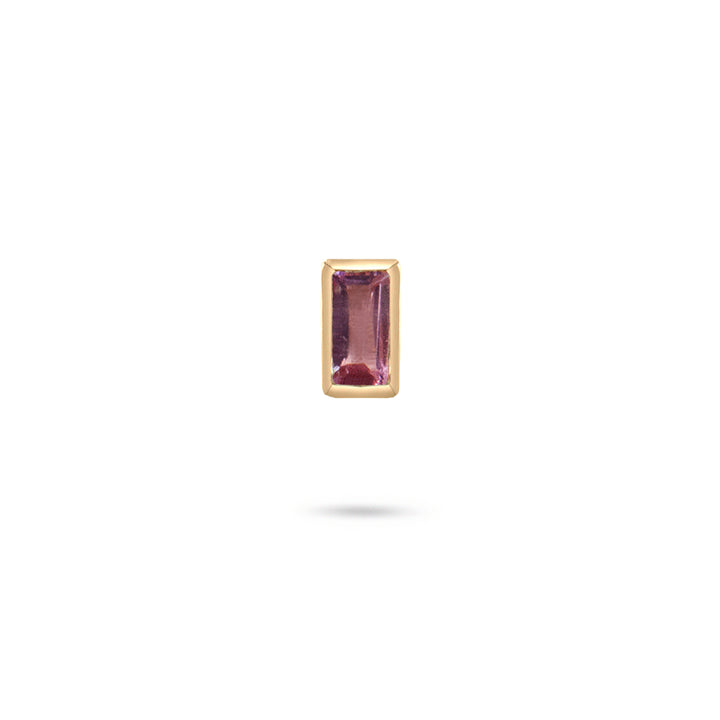 Baguette Tourmaline Stud