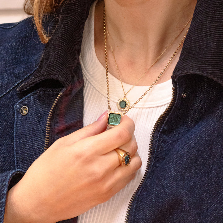 Golden Futures Large Pendant - Evil Eye