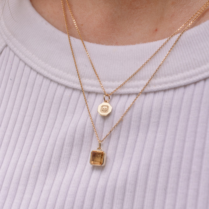 Octagonal Hallmark Pendant