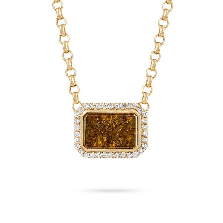 Golden Futures Large Pendant - Acorns