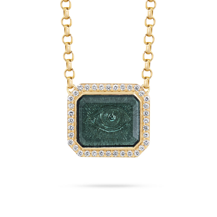 Golden Futures Large Pendant - Evil Eye