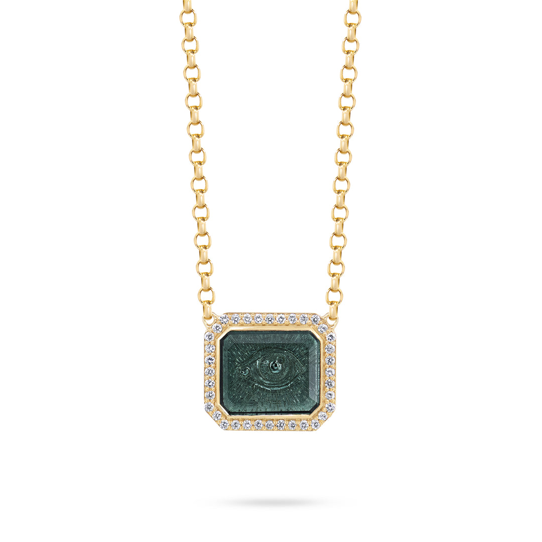 Golden Futures Large Pendant - Evil Eye