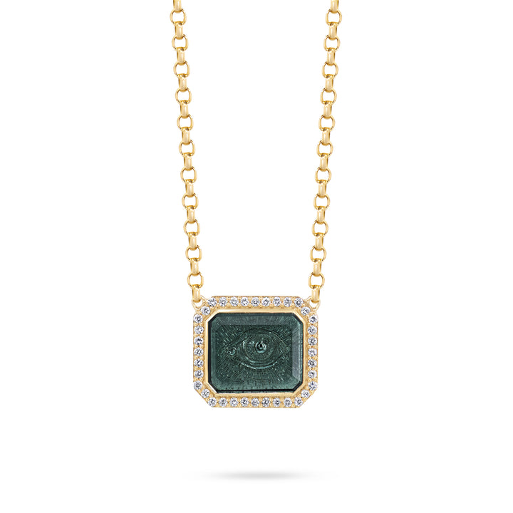 Golden Futures Large Pendant - Evil Eye