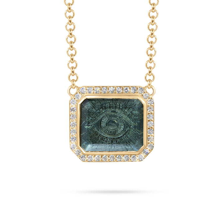 Golden Futures Large Pendant - Evil Eye