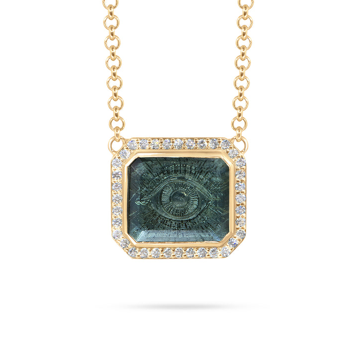 Golden Futures Large Pendant - Evil Eye