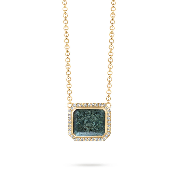 Golden Futures Large Pendant - Evil Eye