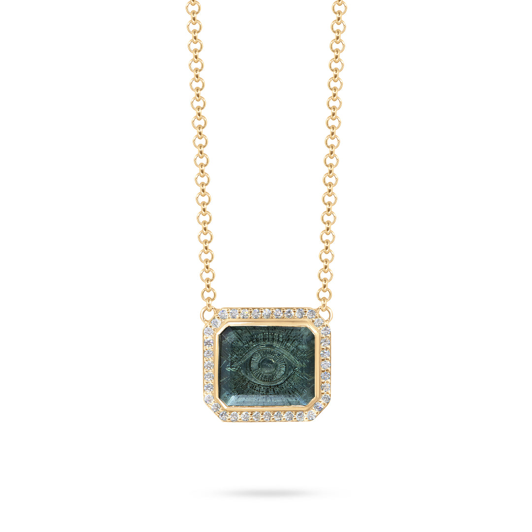 Golden Futures Large Pendant - Evil Eye