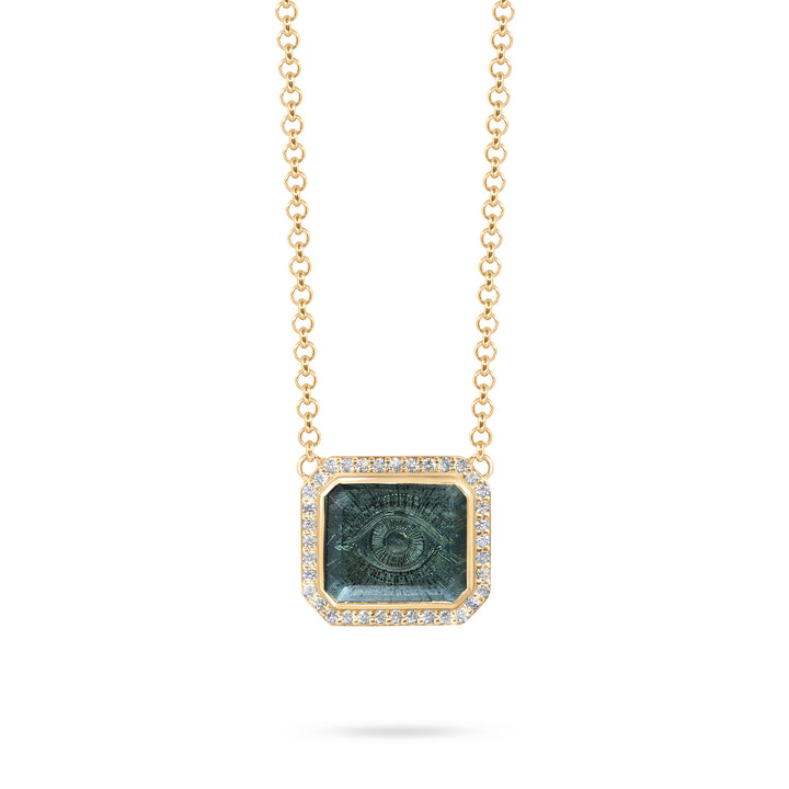 Golden Futures Large Pendant - Evil Eye