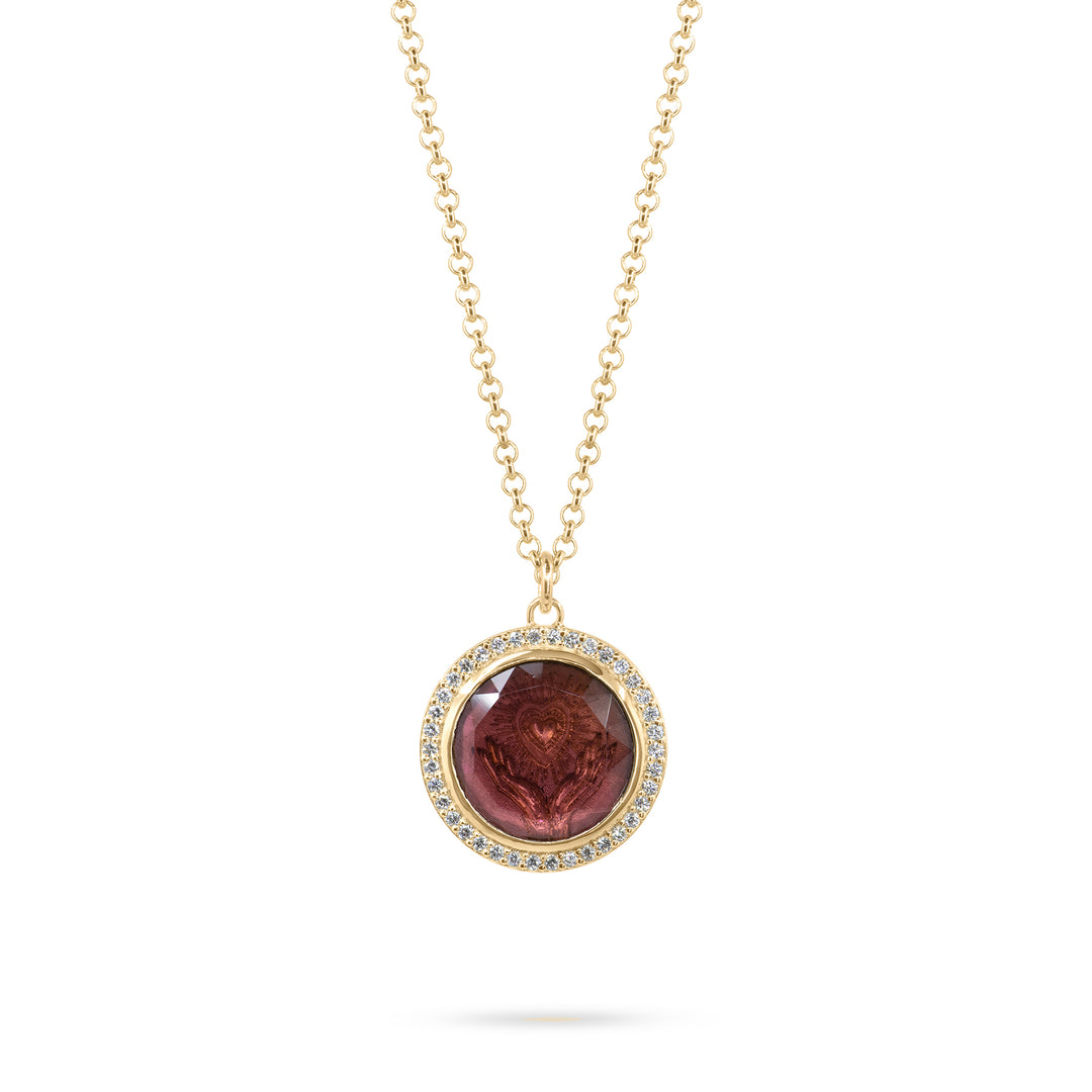Golden Futures Large Pendant - Heart in Hands