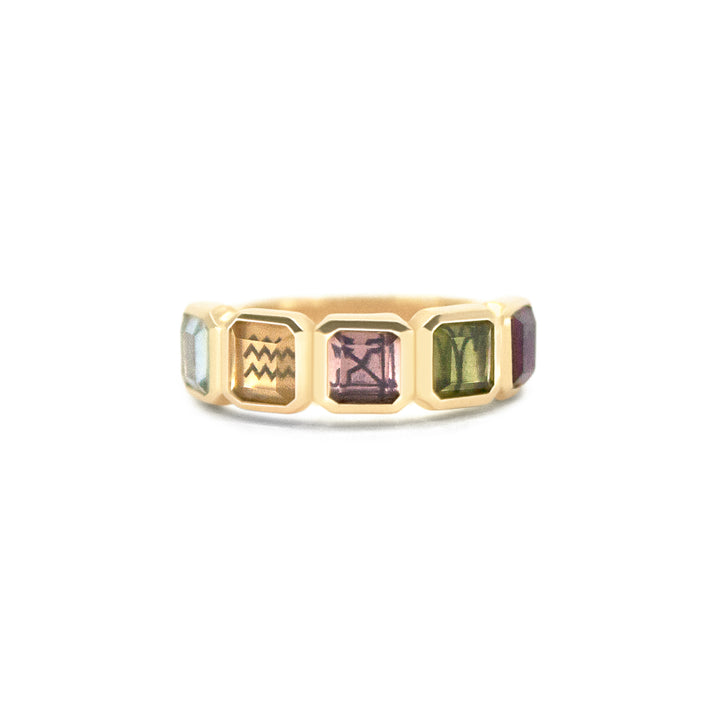 Golden Futures Five Stone Ring