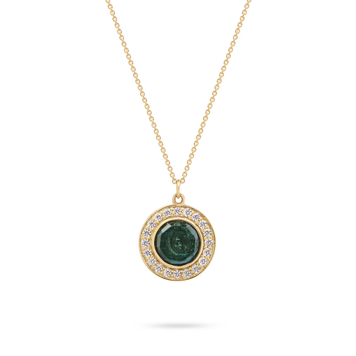 Golden Futures Pendant - Small - Moon & Stars