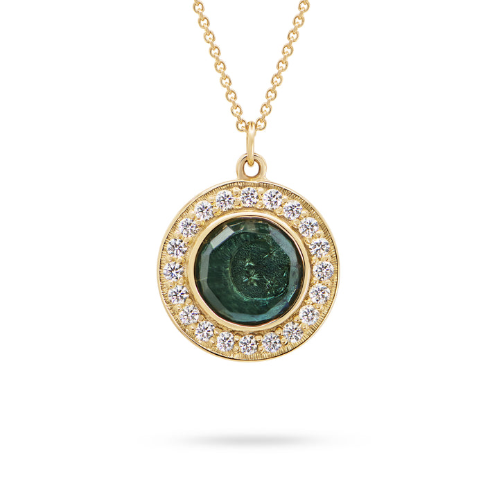 Golden Futures Pendant - Small - Moon & Stars