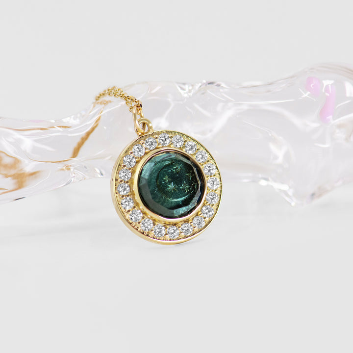 Golden Futures Pendant - Small - Moon & Stars