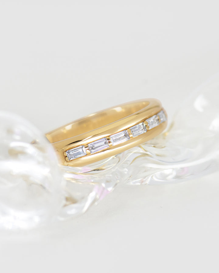 Half Eternity Baguette Ring