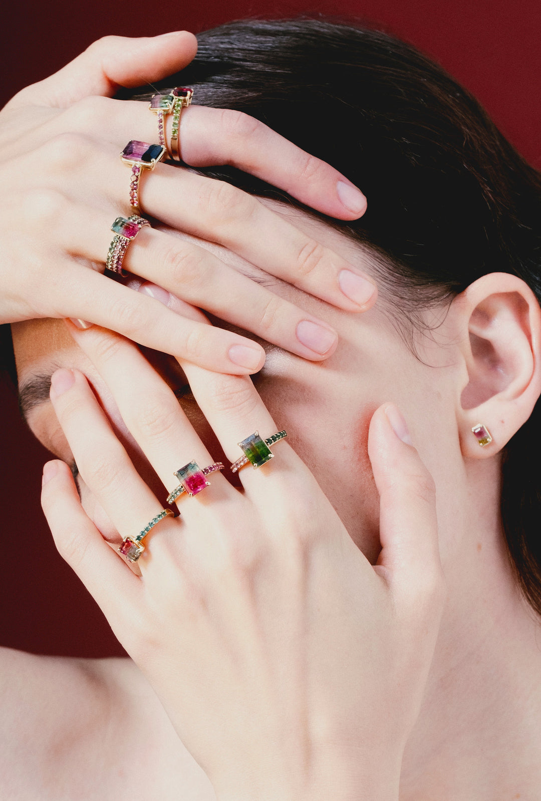 Watermelon Sugar Ring - Small, Single Row Style