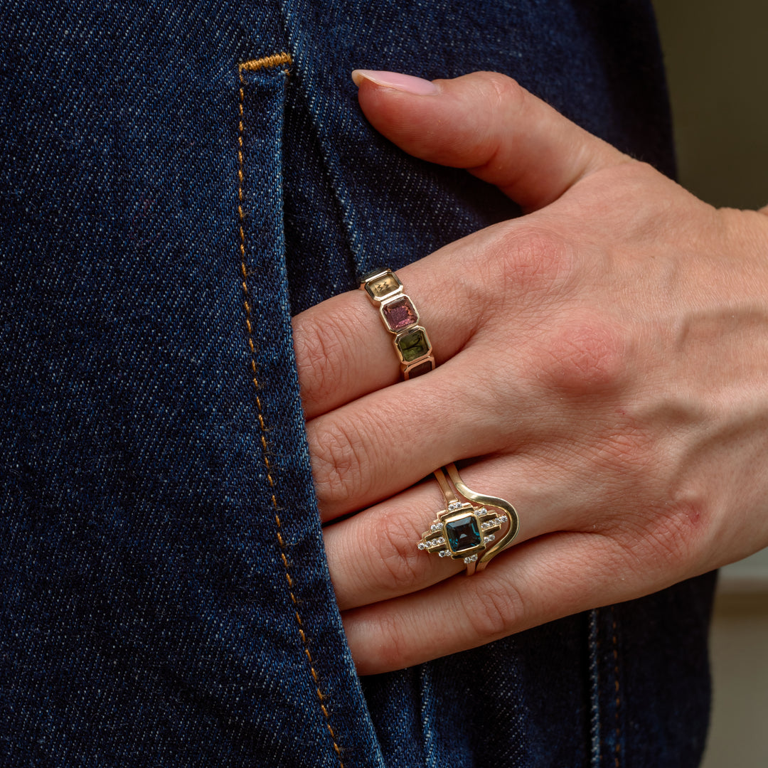 Golden Futures Five Stone Ring