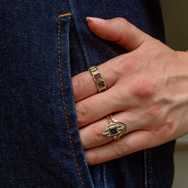 Golden Futures Five Stone Ring