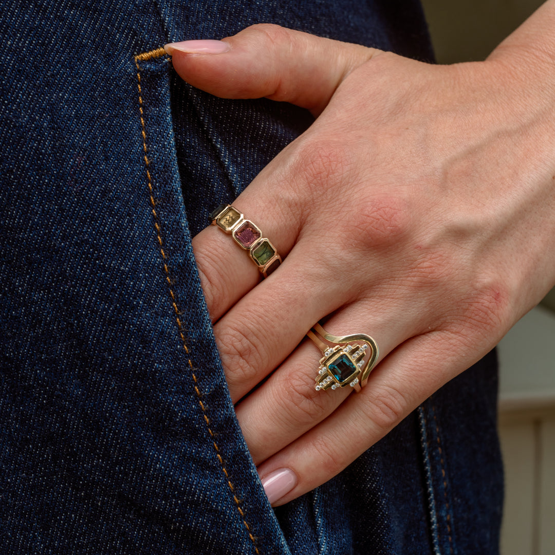 Deeply Curved Wedding Band