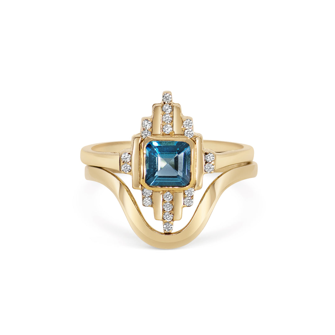 Deeply Curved Wedding Band