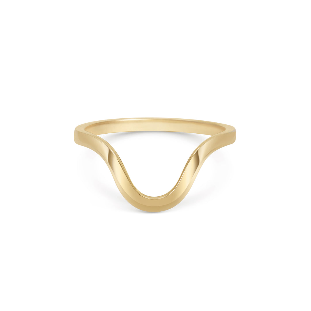 Deeply Curved Wedding Band
