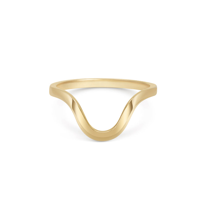 Deeply Curved Wedding Band