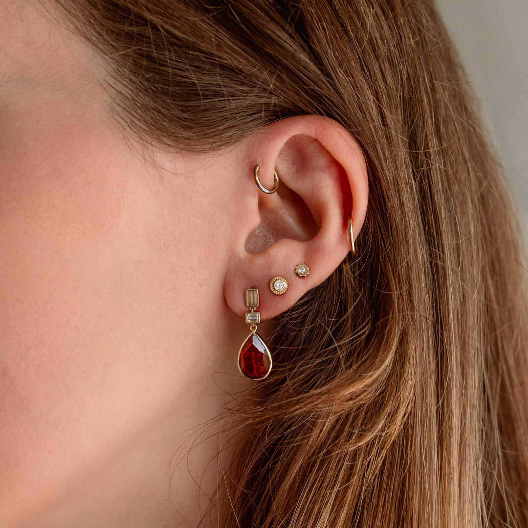 Golden Futures Drop Earrings - Lobster and Crab