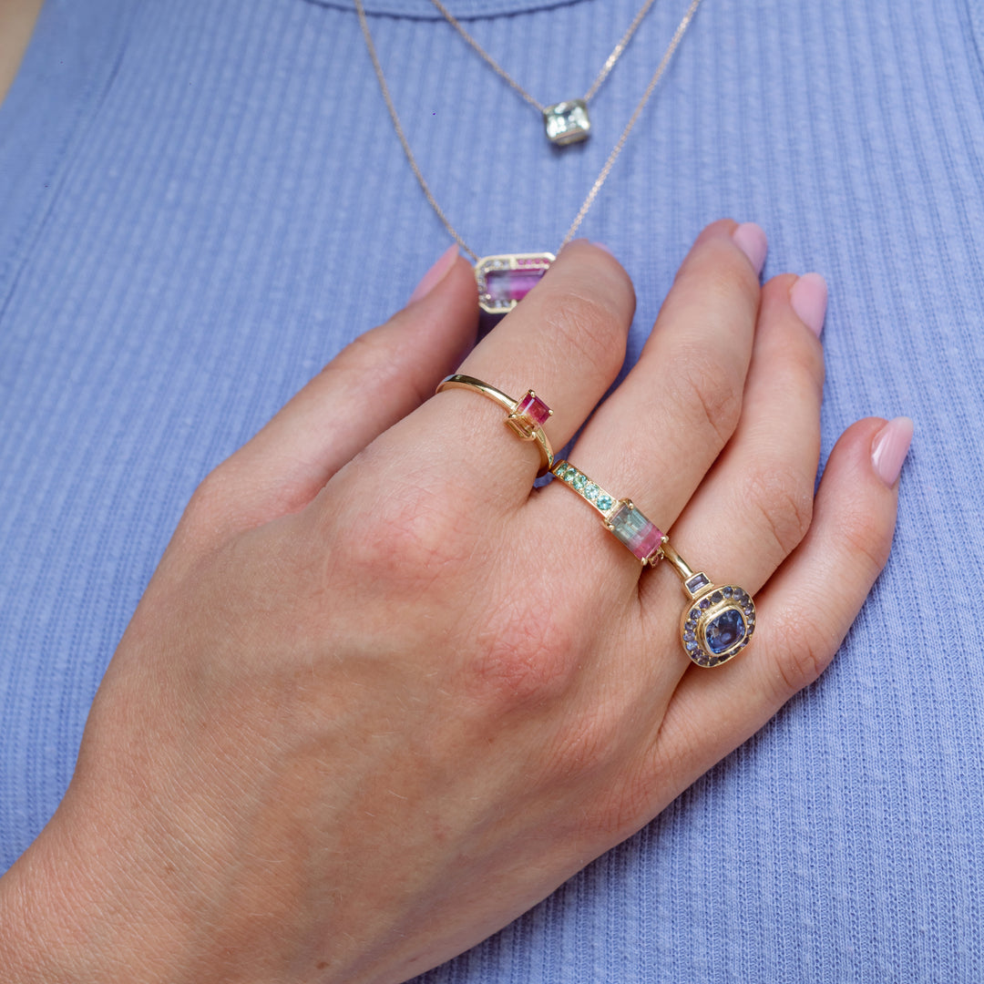Watermelon Sugar Ring - Smooth Band - Mini