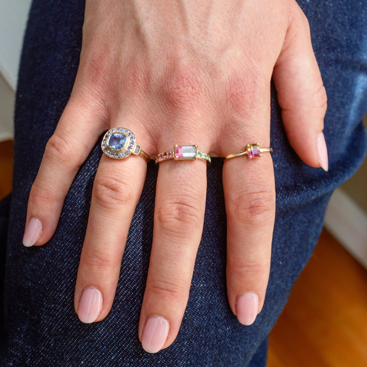 Watermelon Sugar Ring - Horizontal, Single Row Style