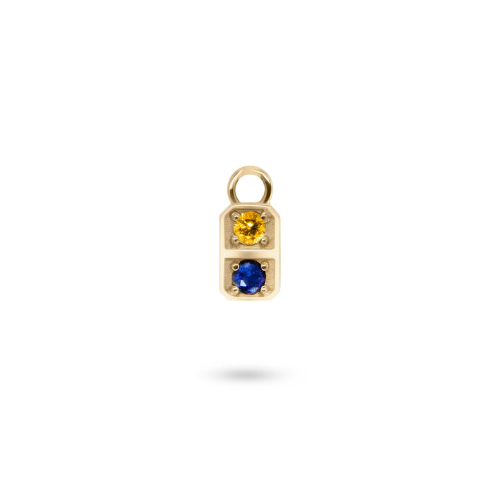Mini Domino Hoop Charm