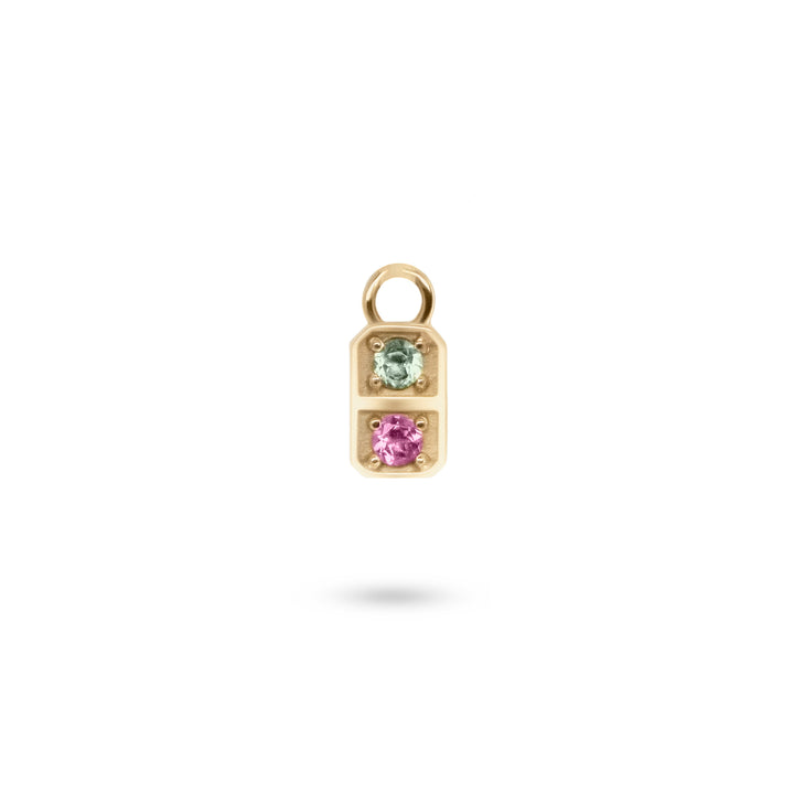 Mini Domino Hoop Charm