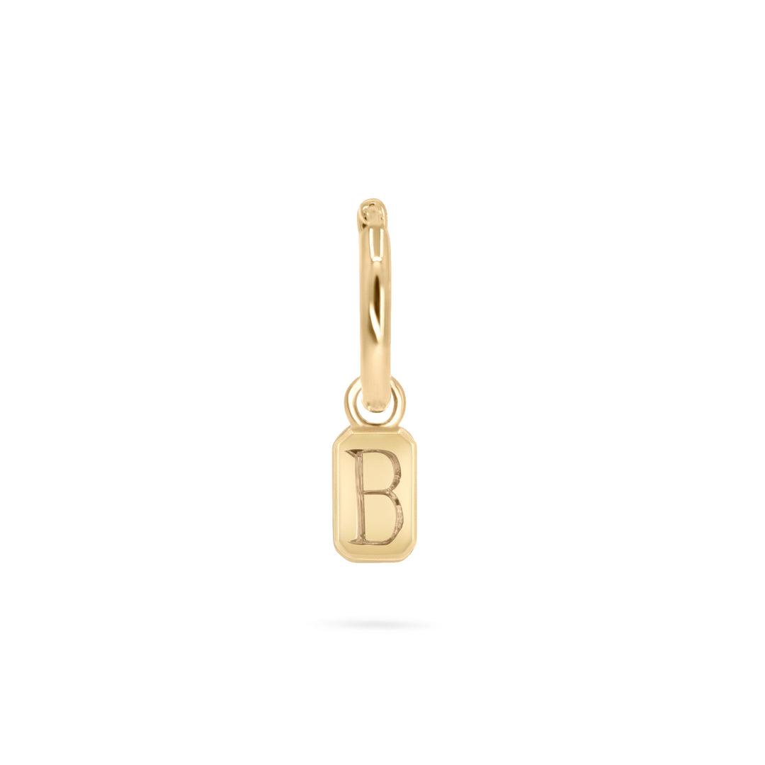 Mini Ingot on Huggie Hoop - Single