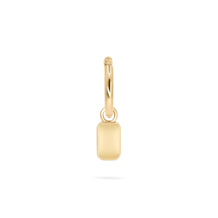 Mini Ingot on Huggie Hoop - Single
