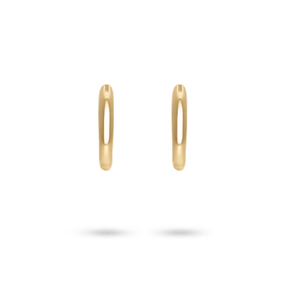 12mm Solid Gold Huggie Hoops - Pair