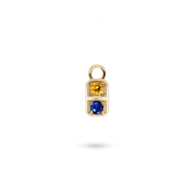 Mini Domino Hoop Charm