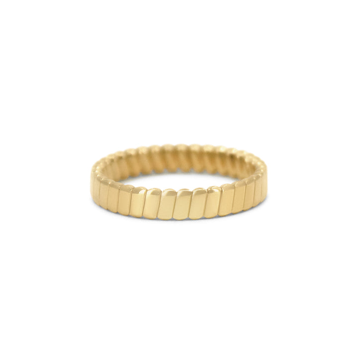 Slim Diagonal Groove Ring