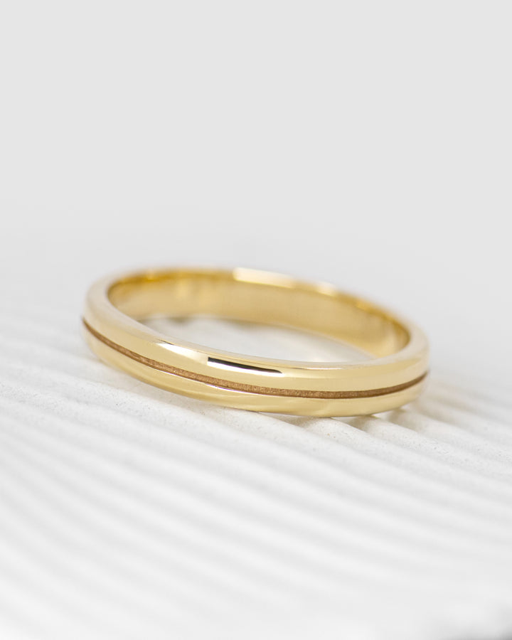 Slim Single Groove Ring