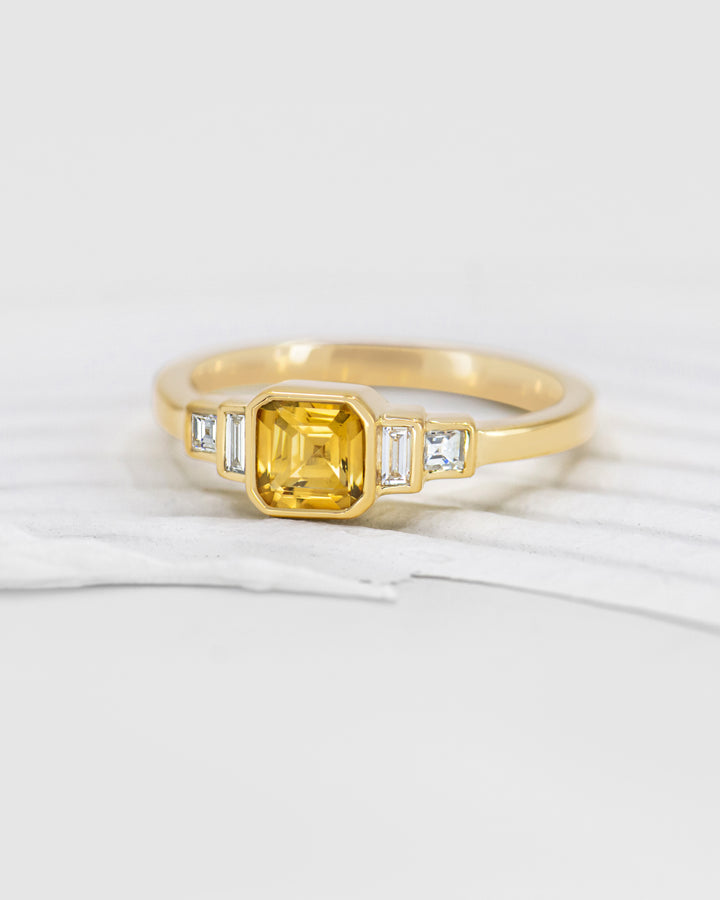 Stepping Stones Engagement Ring