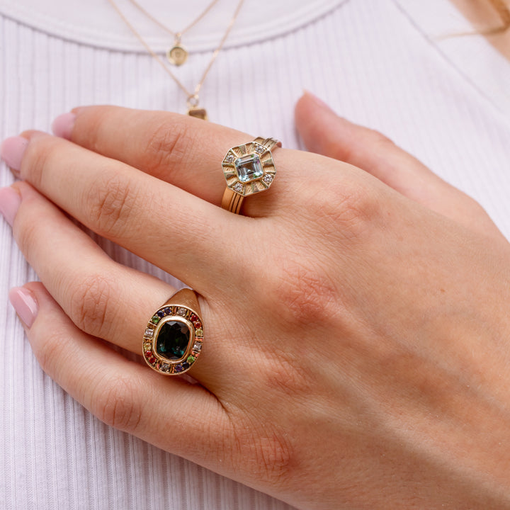 Deco Engagement Ring