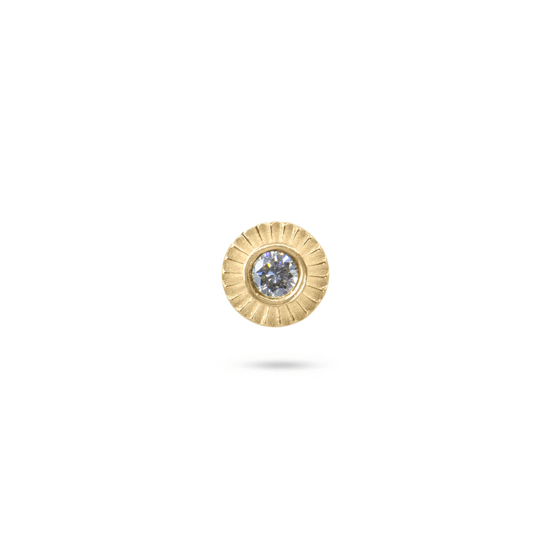 Sunray Diamond Stud
