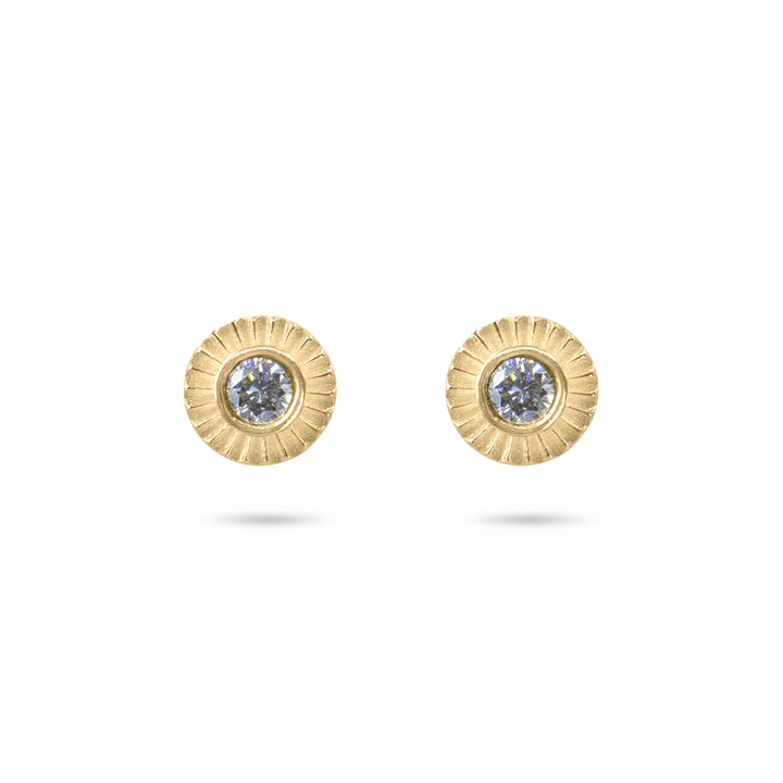 Sunray Diamond Stud