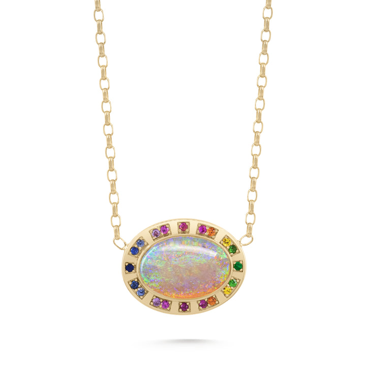 Sunray Halo Pendant - Opal