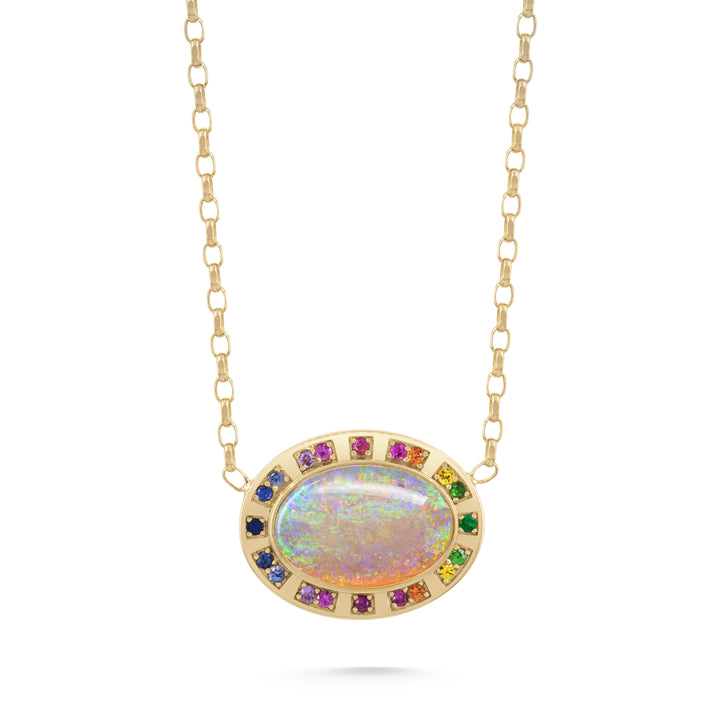 Sunray Halo Pendant - Opal