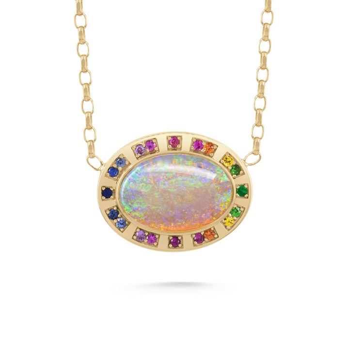 Sunray Halo Pendant - Opal