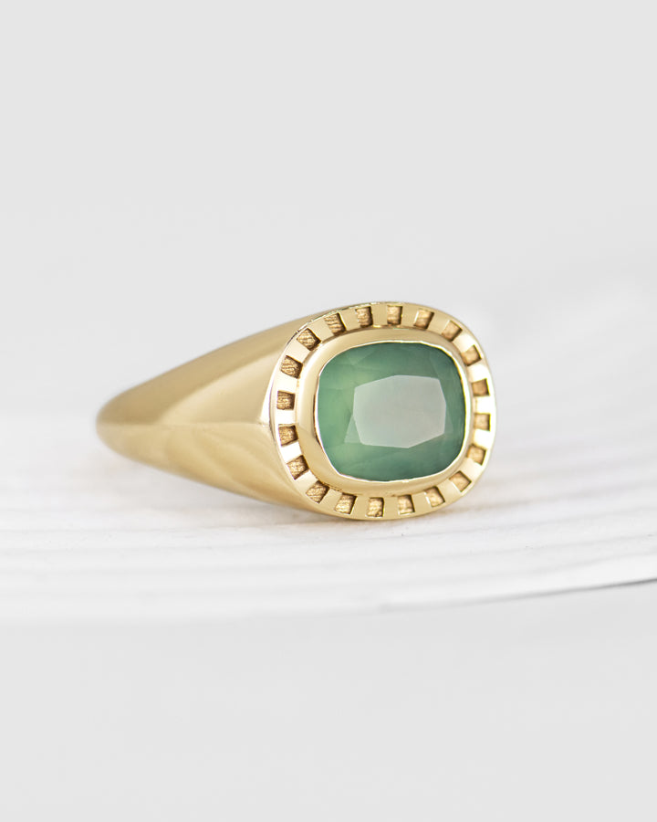 Sunray Signet Ring