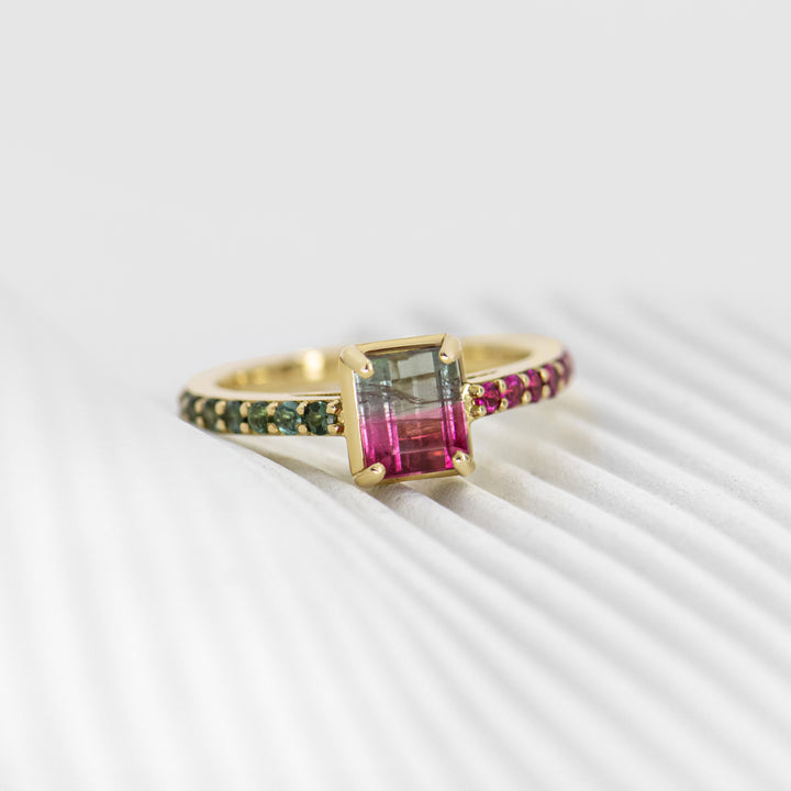 Watermelon Sugar Ring - Small, Single Row Style