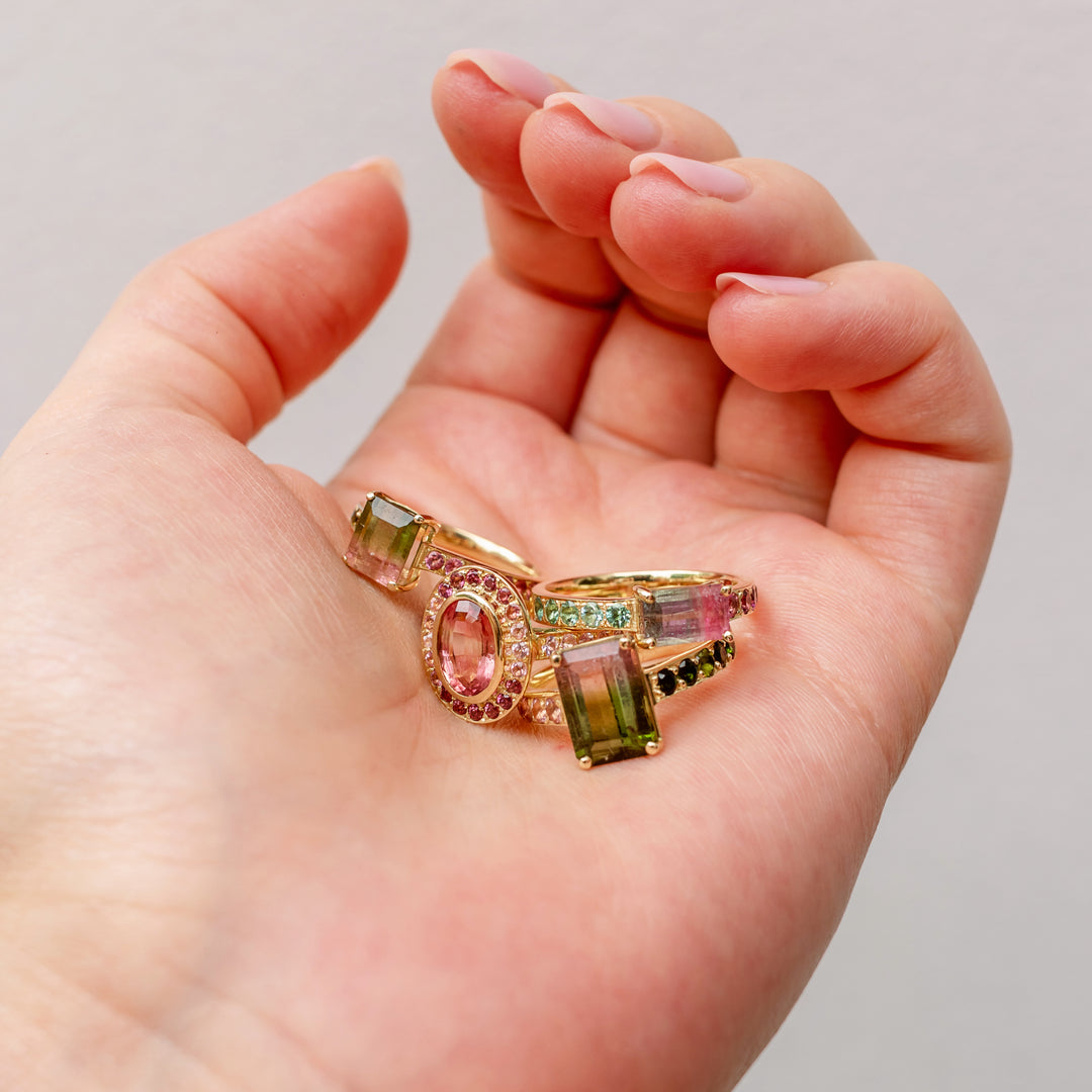 Watermelon Sugar Ring - Medium, Single Row Style
